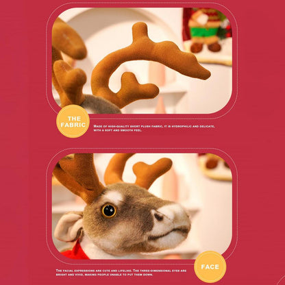 35/42cm Christmas Deer Plush Doll