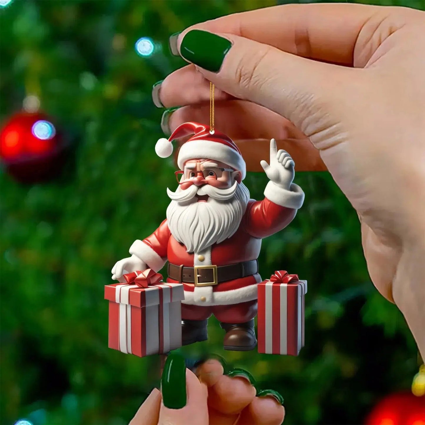 Christmas cartoon Santa Claus pendant Christmas Tree hanging ornamen