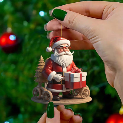 Christmas cartoon Santa Claus pendant Christmas Tree hanging ornamen