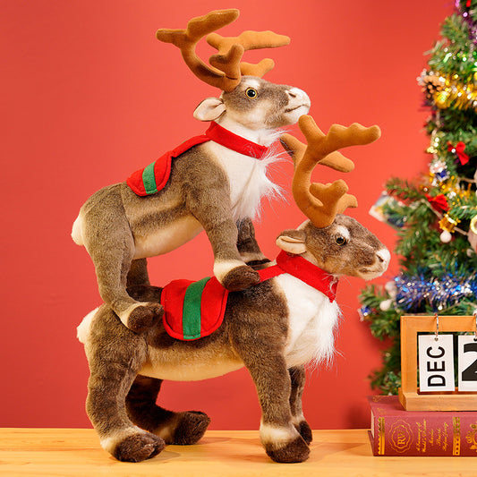 35/42cm Christmas Deer Plush Doll