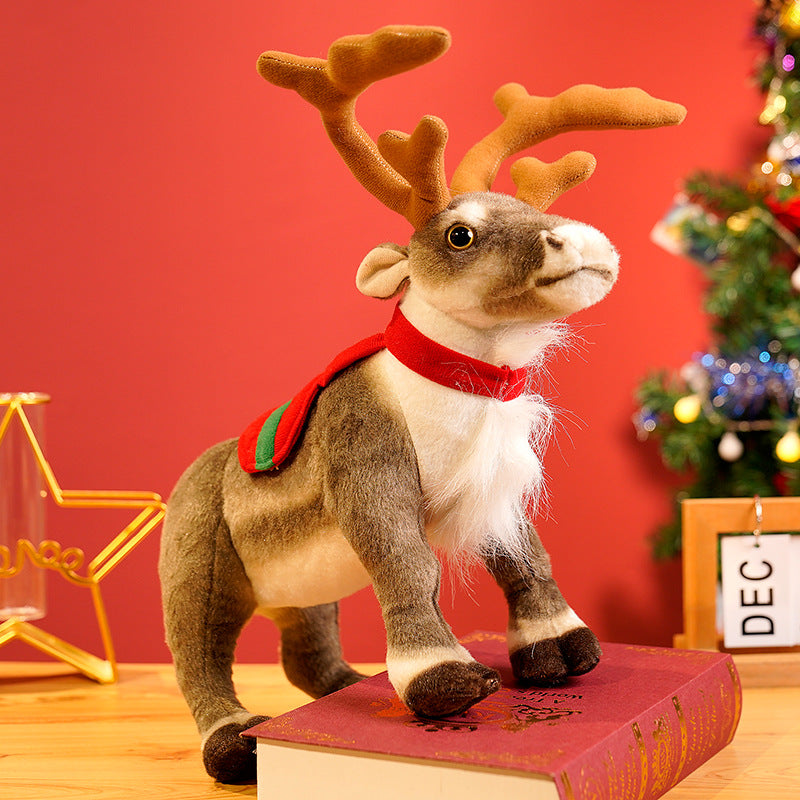 35/42cm Christmas Deer Plush Doll