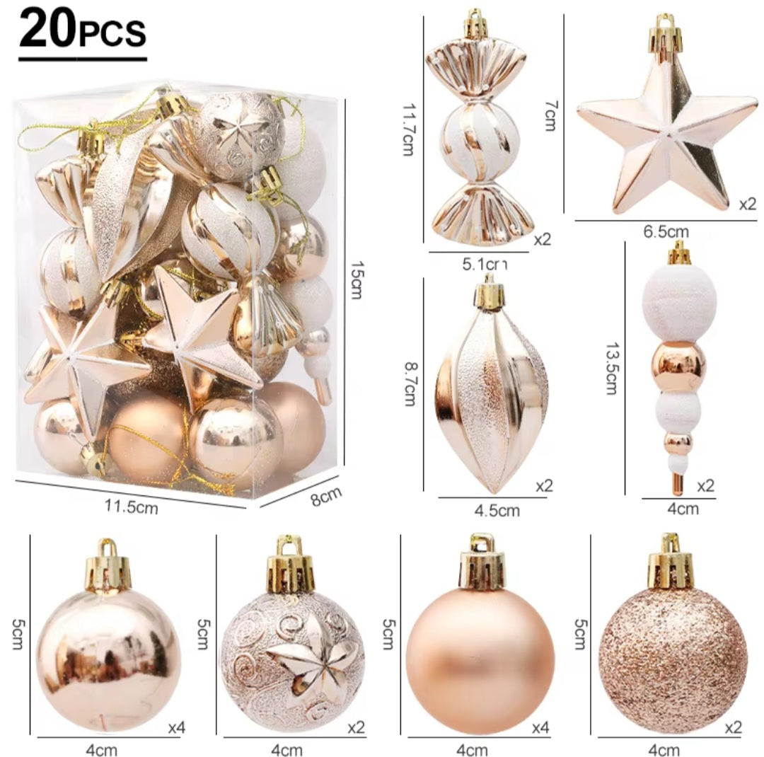 2OPcs Beautifully Christmas Balls